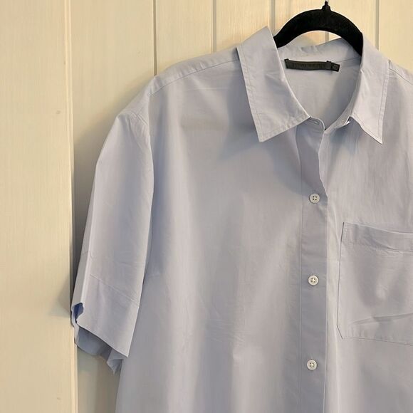 Jenni Kayne Oversized Boyfriend Button Down Cotton Shirt Light Blue Size XXL - Picture 4 of 9